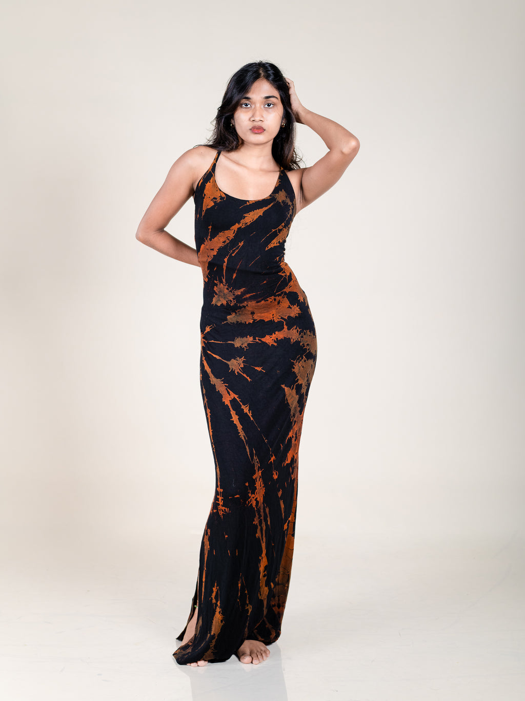 Back Tie up  Maxi Dress