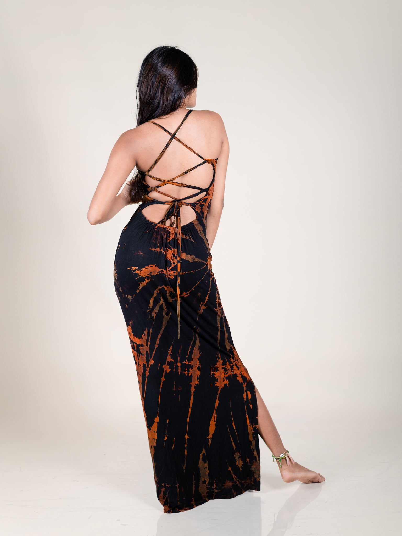 Back Tie up  Maxi Dress