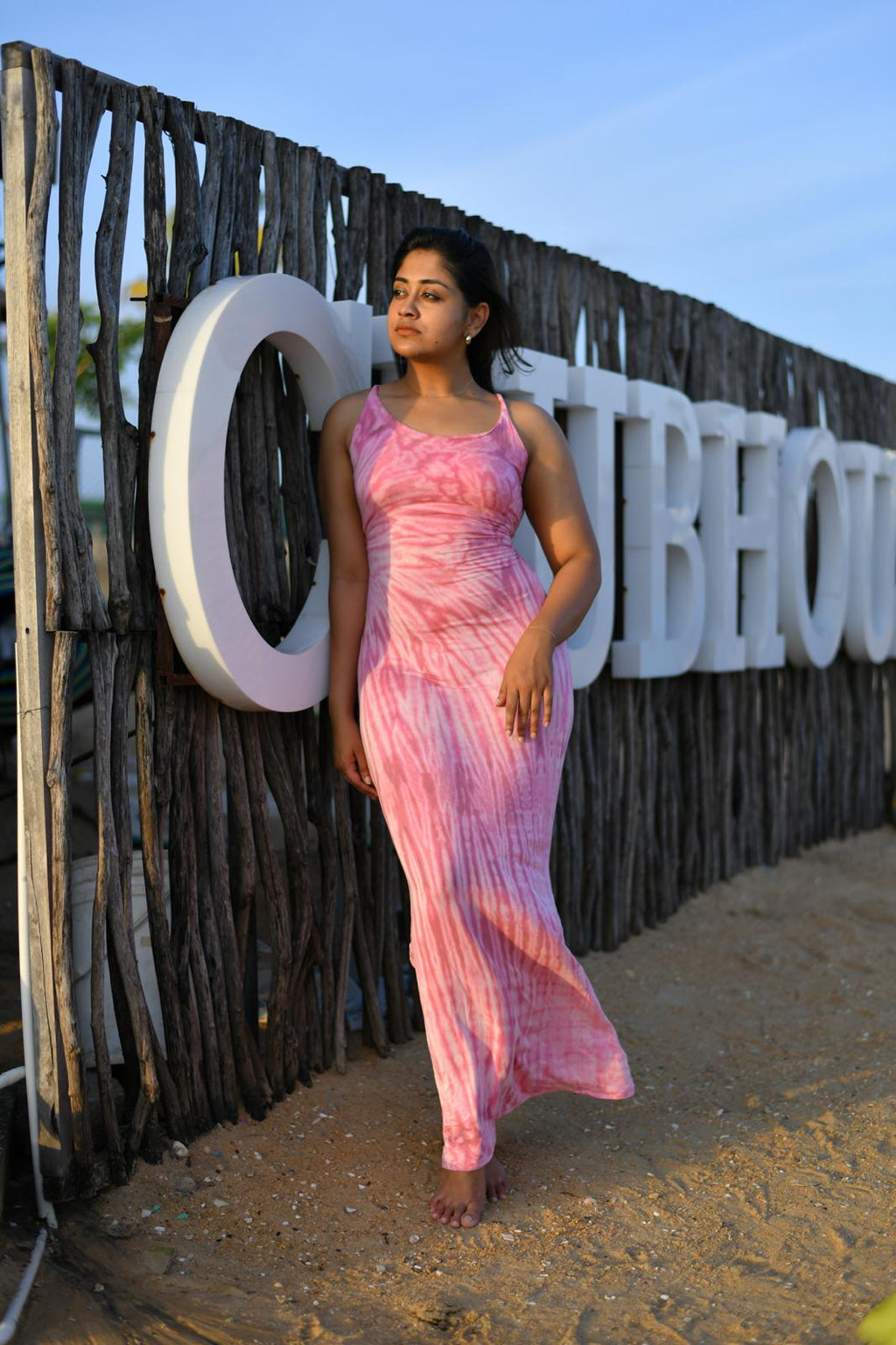 Back Tie up  Maxi Dress