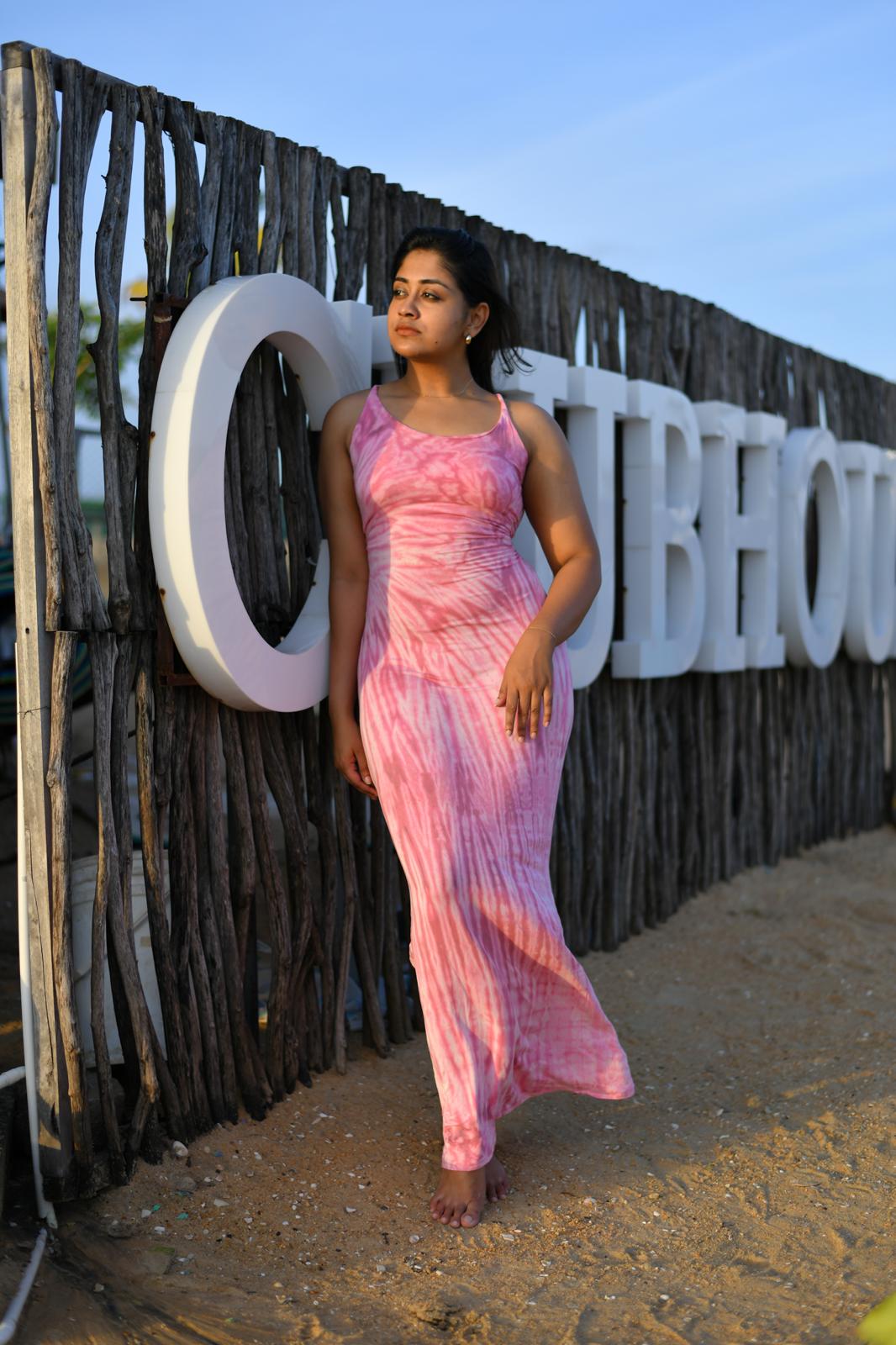 Back Tie up  Maxi Dress