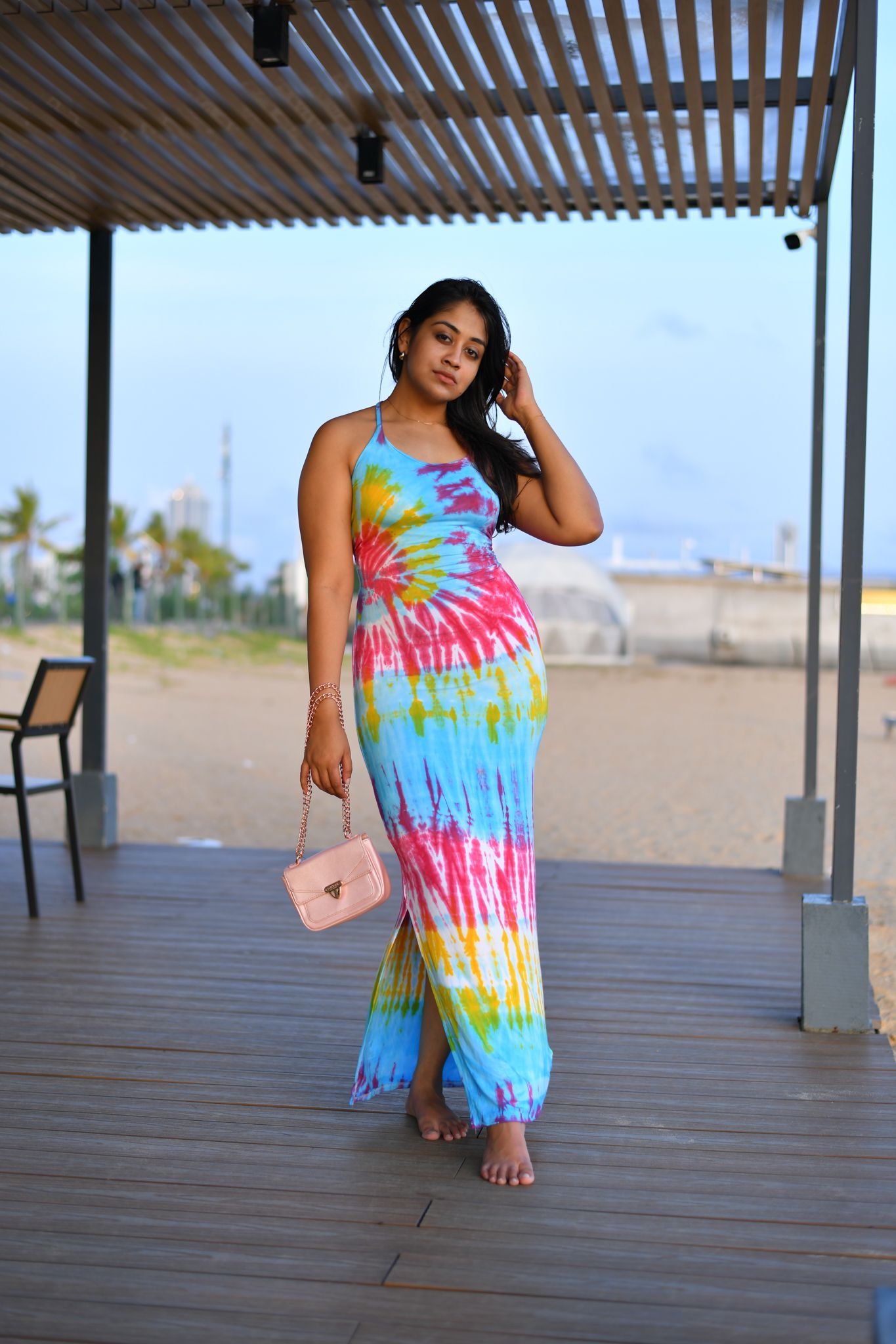 Back Tie up  Maxi Dress